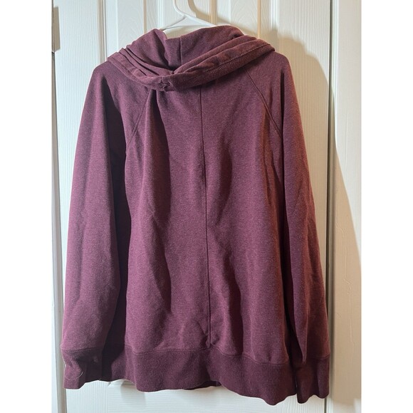 LL Bean Cozy Pullover Sweatshirt Womens XL Pockets Cowl Neck Top - Picture 7 of 14